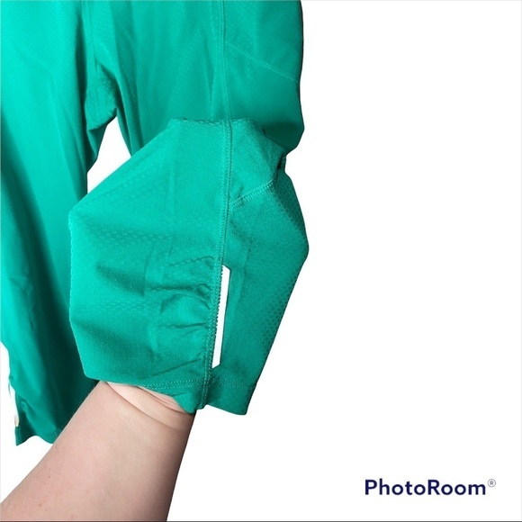 ATHLETA Green Dobby Be Free Knicker Capri Athletic Legging Size Small Workout - Picture 4 of 9